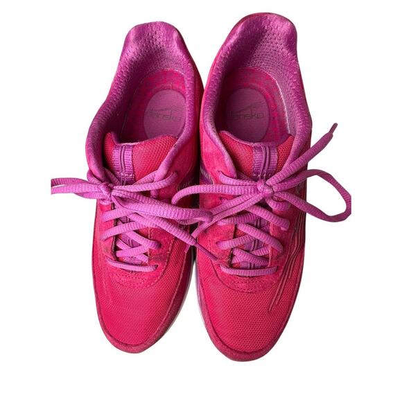 Dansko Shayla Womens US 7.5-8 EU 38 Pink Purple Leather Lace Up Comfort Sneakers - Picture 13 of 13